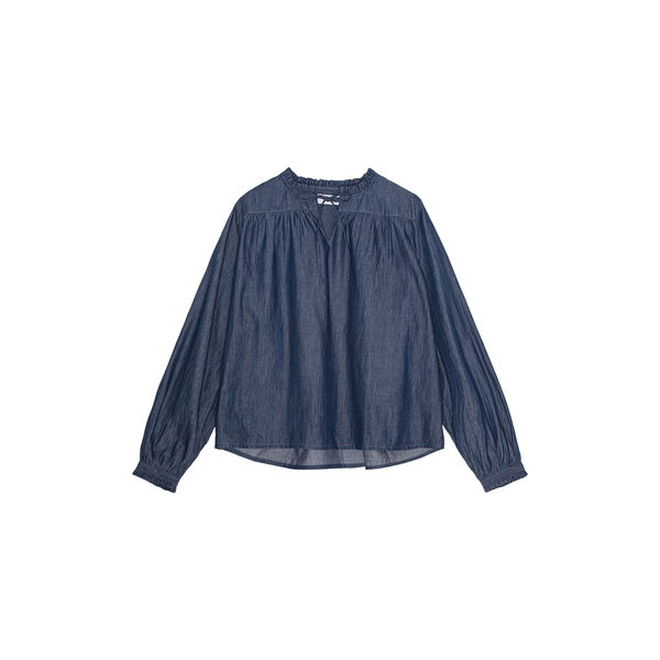 Joy Shirt, blue denim, CARE BY ME