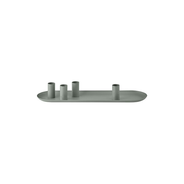 LOHA candle holder oval, agave green LOHA candle holder oval, agave green, Blomus