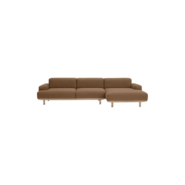 Reason 2-pers. sofa med chaiselong, Re-Wool 568, Bruunmunch Furniture