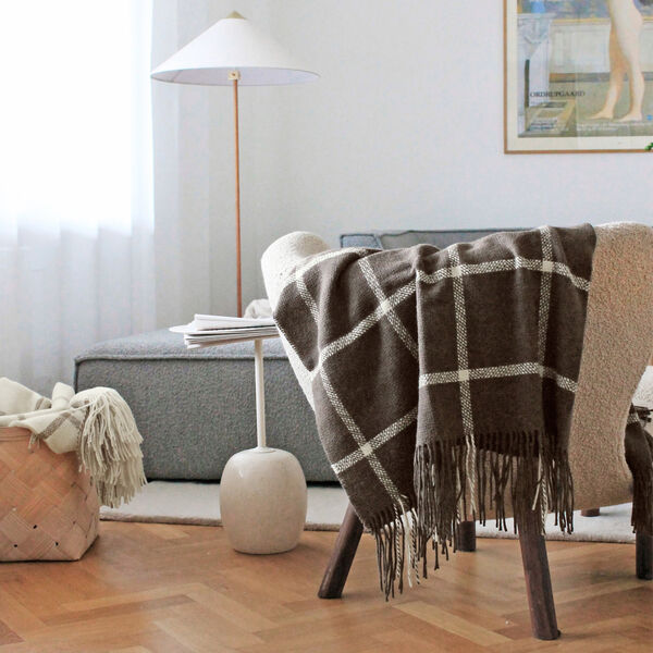Tartan plaid, brown, ELVANG