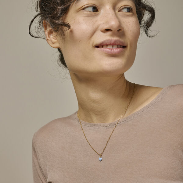 Amore halsk&aelig;de, st&aring;l bl&aring;, ENAMEL Copenhagen