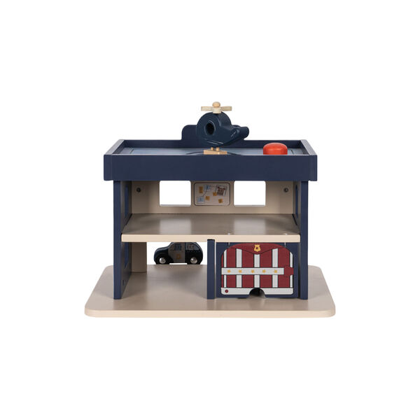 Wooden Police Station, blue multi, Konges Sløjd