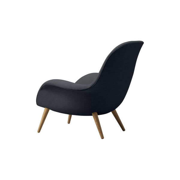 FF1770 Swoon Lounge Chair, Sunniva 192/lakeret eg, Fredericia Furniture