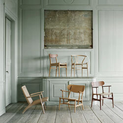 CH25 loungestol, s&aelig;bebehandlet eg/natur, Carl Hansen & S&oslash;n