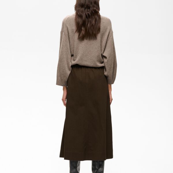 HaikoIW Pullon Skirt, chocolate brown, InWear