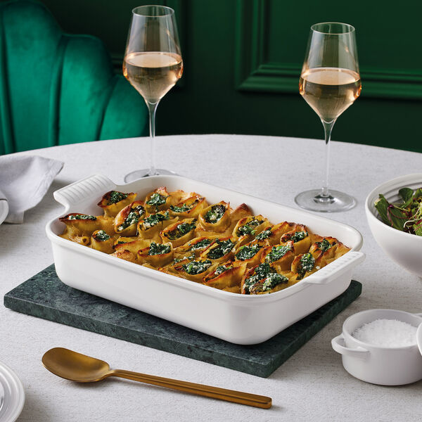 Heritage rektangulært fad 32 cm, white Heritage rektangulært fad 32 cm, white, Le Creuset