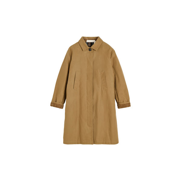 Noor Coat Ripstop Oilskin Hybrid, warm khaki, Aiayu
