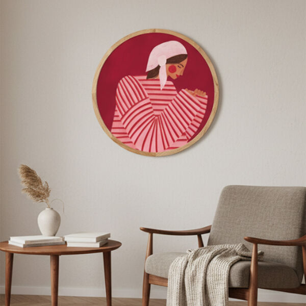Girl in Red and Pink, Papirv&aelig;rk