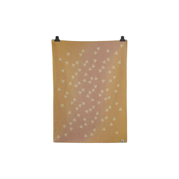 MELVIN Half Size Throw, light pink/yellow, R&oslash;ros Tweed