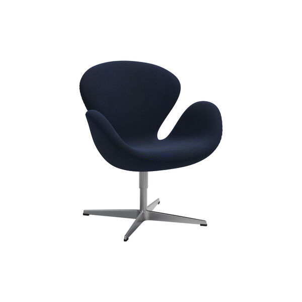 Svanen™ 3320 loungestol, black/blue 0798 Svanen™ 3320 loungestol, black/blue 0798, Fritz Hansen