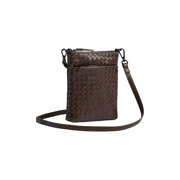 MaiaMBG Mini Crossbody Bag Weave, dark brown, Markberg