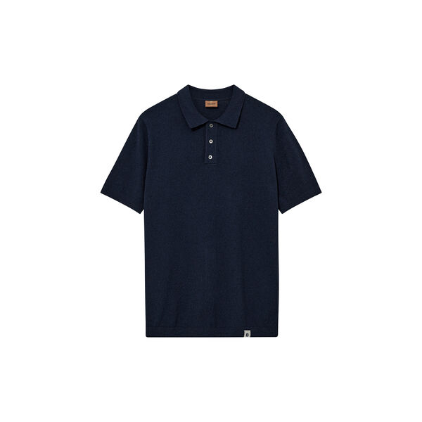 MMGKyle Bouclé SS Polo, navy MMGKyle Bouclé SS Polo, navy, MOS MOSH Gallery
