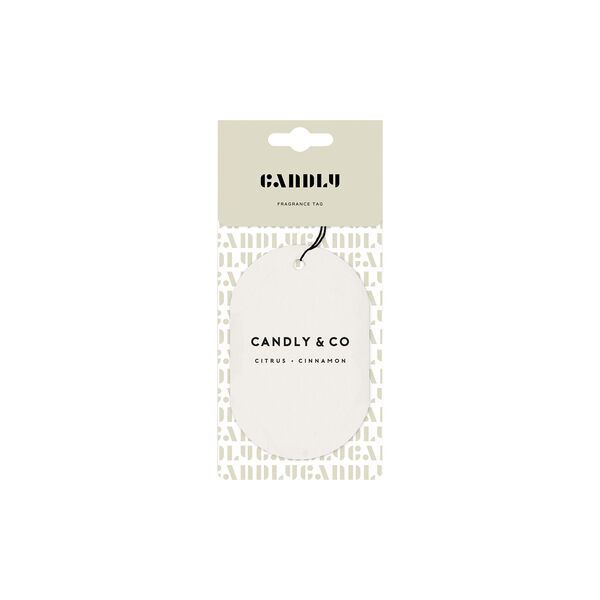 No. 3 Scented Car/Room Tag, Citrus/Cinnamon No. 3 Scented Car/Room Tag, Citrus/Cinnamon, Candly & Co