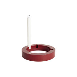 HALO Candle Holder | Large | Wine Red | Lysestage, oursociety