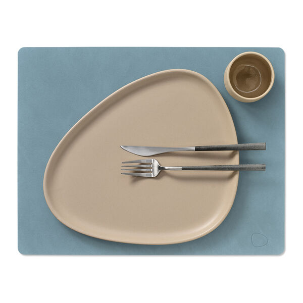Nupo d&aelig;kkeserviet Square L, light blue, LIND DNA