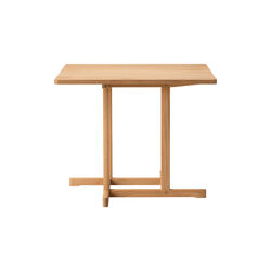 BM80 Mogensen Shaker Table 90x90 cm, olieret eg, Fredericia Furniture
