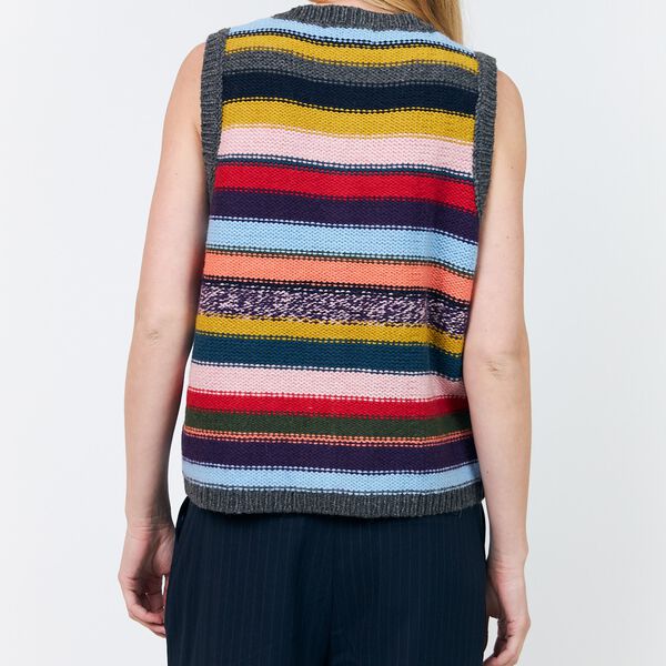 CaitLL Knit Vest SL, multi, Lollys Laundry