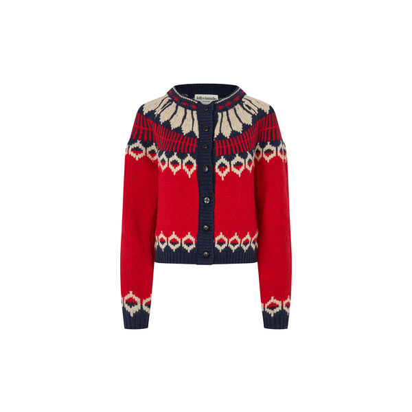 ClareLL Knit Cardigan, red, Lollys Laundry