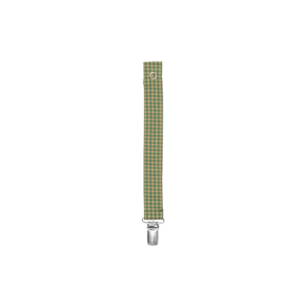 Pacifier Clip, green check, Lalaby