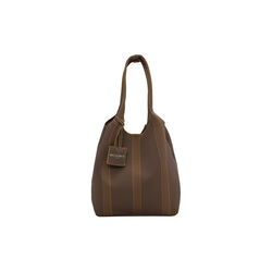 Knitted Bag, dark indigo buckthorn brown, Ilse Jacobsen Hornb&aelig;k