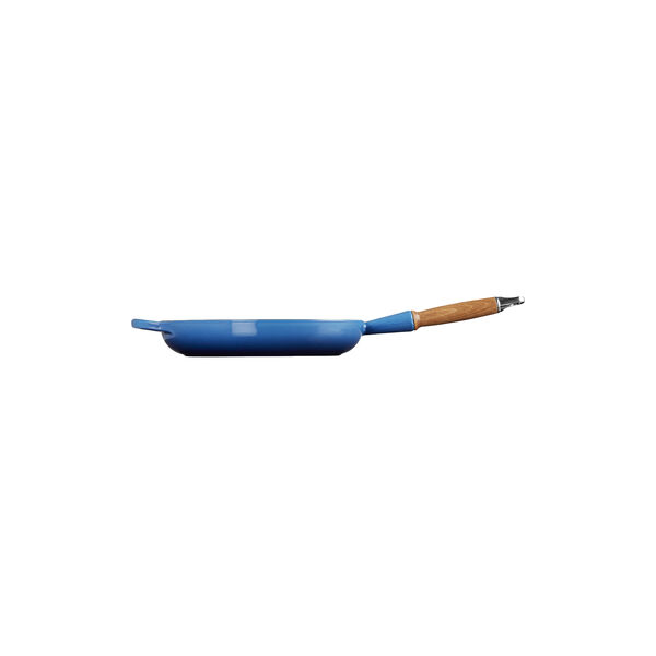 Signature st&oslash;bejern stegepande med tr&aelig;h&aring;ndtag &Oslash; 28 cm, azure, Le Creuset
