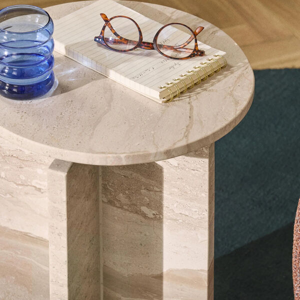 Marisa sidebord, travertin beige, Westwing Collection