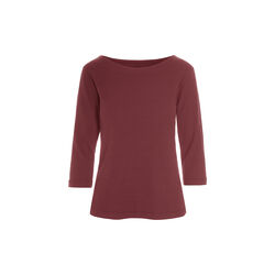 Naibu rib bluse med 3/4 ærme, maroon, BITTE KAI RAND