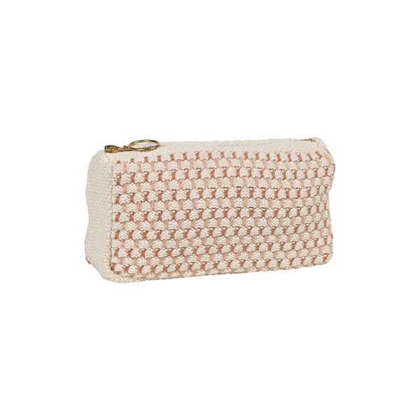 Strikket Clutch Multi, beige-rose-brown, By LOHN