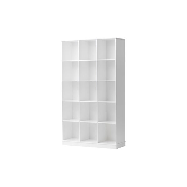 Wood reol 3x5 lodret med sokkel Wood reol 3x5 lodret med sokkel, Oliver Furniture