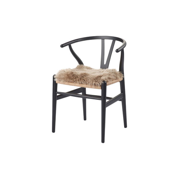 Kvadratisk sædehynde, taupe, NATURES Collection