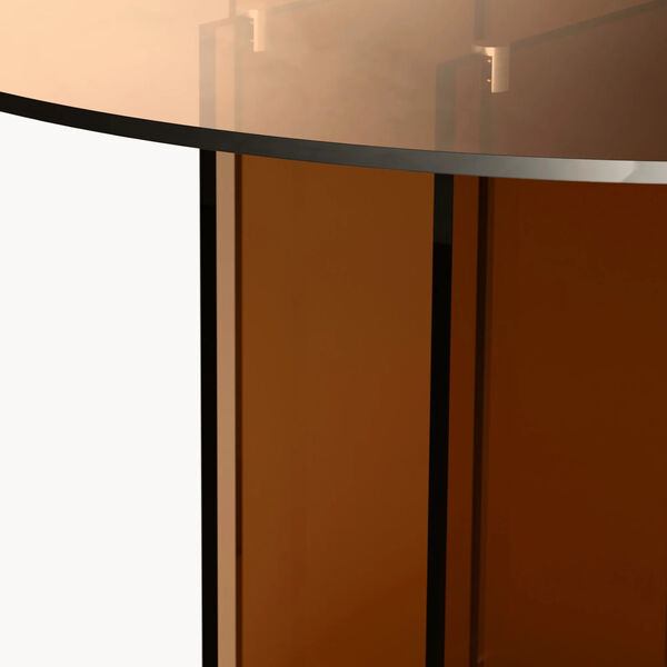 Anouk glasbord, brun gennemsigtig, Westwing Collection