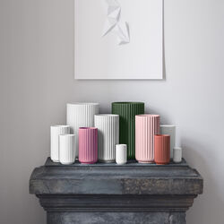 Lyngby Vase, m&oslash;rk gr&oslash;n, Lyngby Porcel&aelig;n