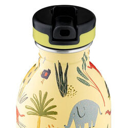 Urban Drikkeflaske med Sports Låg og Stone Finish, jungle friends, 24Bottles
