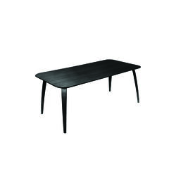 GUBI Rectangular Dining Table, black stained ash, GUBI