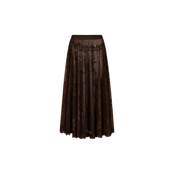CollinsLL Midi Skirt, dark mokka, Lollys Laundry