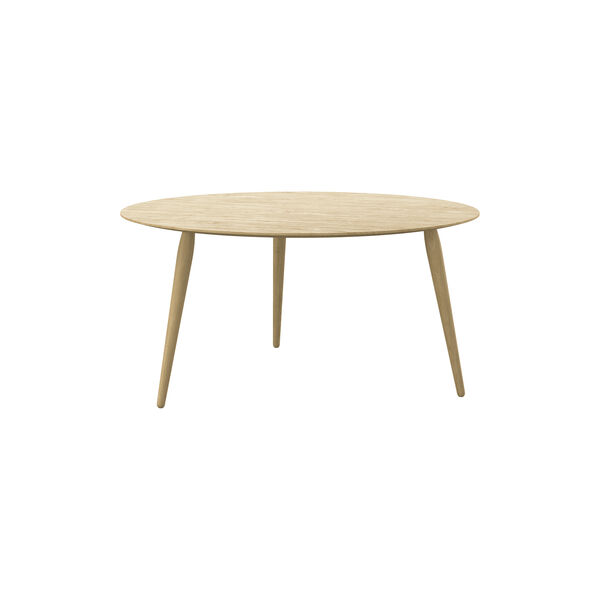PLAYround Ø90 sofabord, hvidolieret eg PLAYround Ø90 sofabord, hvidolieret eg, Bruunmunch Furniture