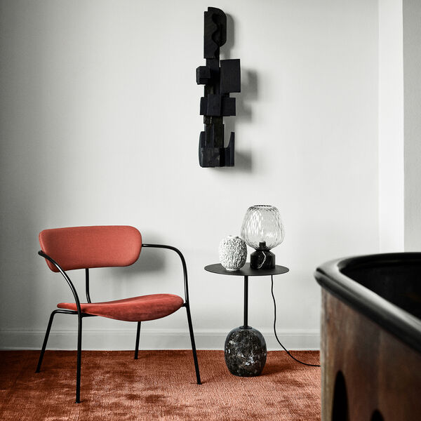 Blown SW6 bordlampe, s&oslash;lv/sort, &Tradition