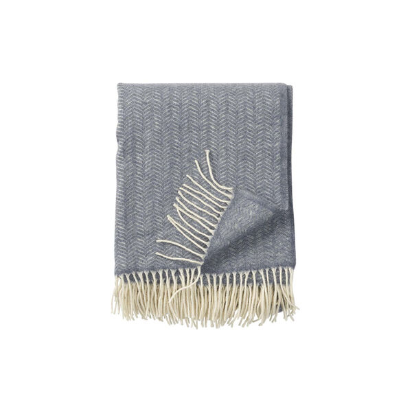 Tippy plaid, grey melange Tippy plaid, grey melange, Klippan Yllefabrik