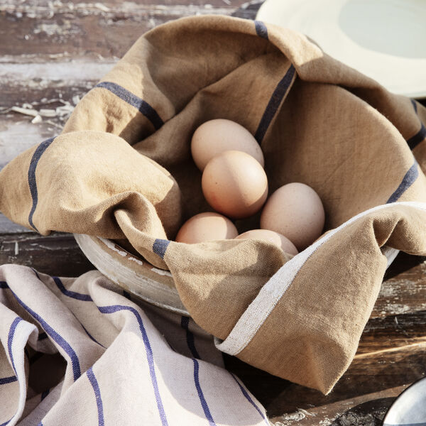 Hale Tea Towel, sand/black, ferm LIVING