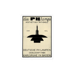 PH Lampe - Black, Poster & Frame