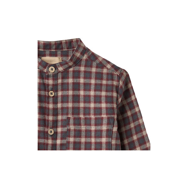 Shirt L/S Willum, blue holiday check, Wheat