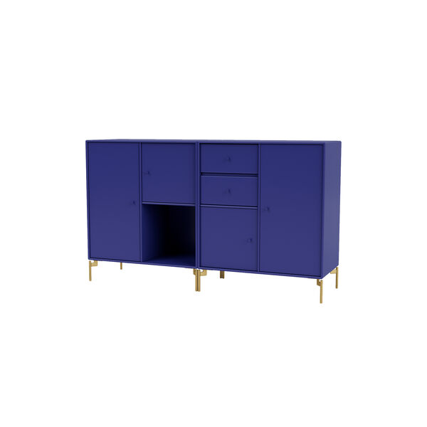 COUPLE bred sk&aelig;nk med ben i messing, 135 monarch, Montana Furniture