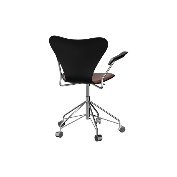 Serie 7&trade; 3217 forsidepolstret kontorstol, Grace Chestnut, Fritz Hansen