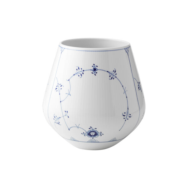 Musselmalet Riflet vase 20,5 cm Musselmalet Riflet vase 20,5 cm, Royal Copenhagen