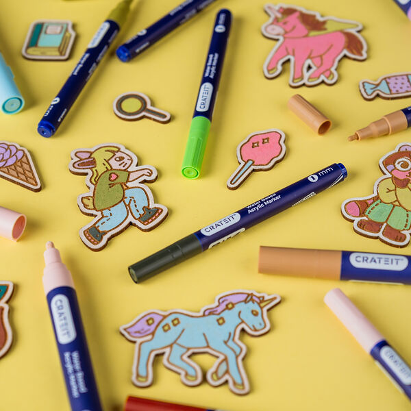 Nature Tuscher 1 mm 6 stk., Crateit