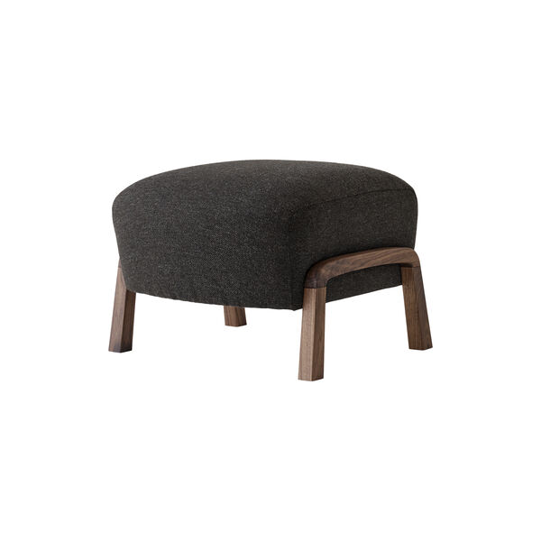 Wulff ATD2 Lounge Chair and ATD3 Pouf, hallingdal 376/oiled walnut Wulff ATD2 Lounge Chair and ATD3 Pouf, hallingdal 376/oiled walnut, &Tradition