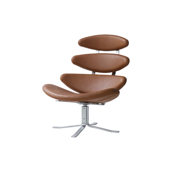Corona loungestol, cognac Corona loungestol, cognac, Fredericia Furniture