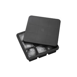 FREEZE-IT isterningbakke med låg stor, black, RIG-TIG