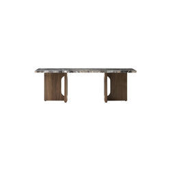 Androgyne Lounge Table | Walnut/Grey Galaxy | Sofabord, Audo Copenhagen