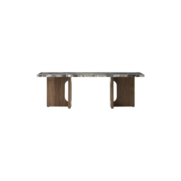 Androgyne Lounge Table | Walnut/Grey Galaxy | Sofabord, Audo Copenhagen